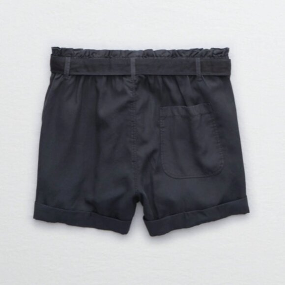 Aerie Paper Bag Dark Gray Camp Shorts - Picture 4 of 11